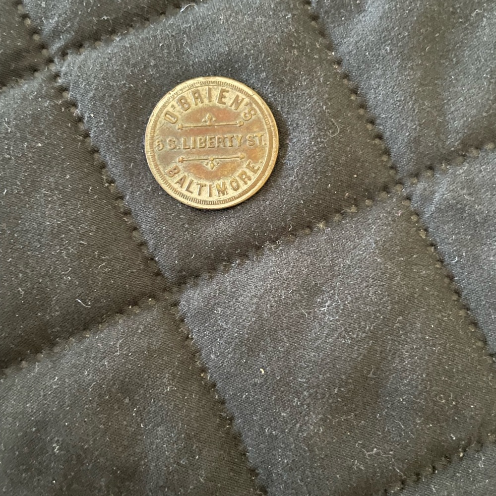 O Briens 2 1/2 cent token